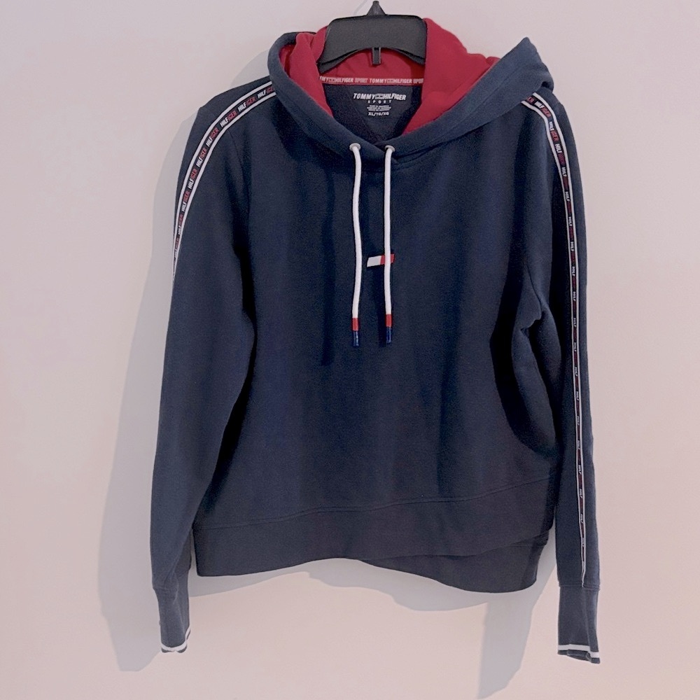 Tommy‎ Hilfiger Size XL Sport Red and Navy Hoodie